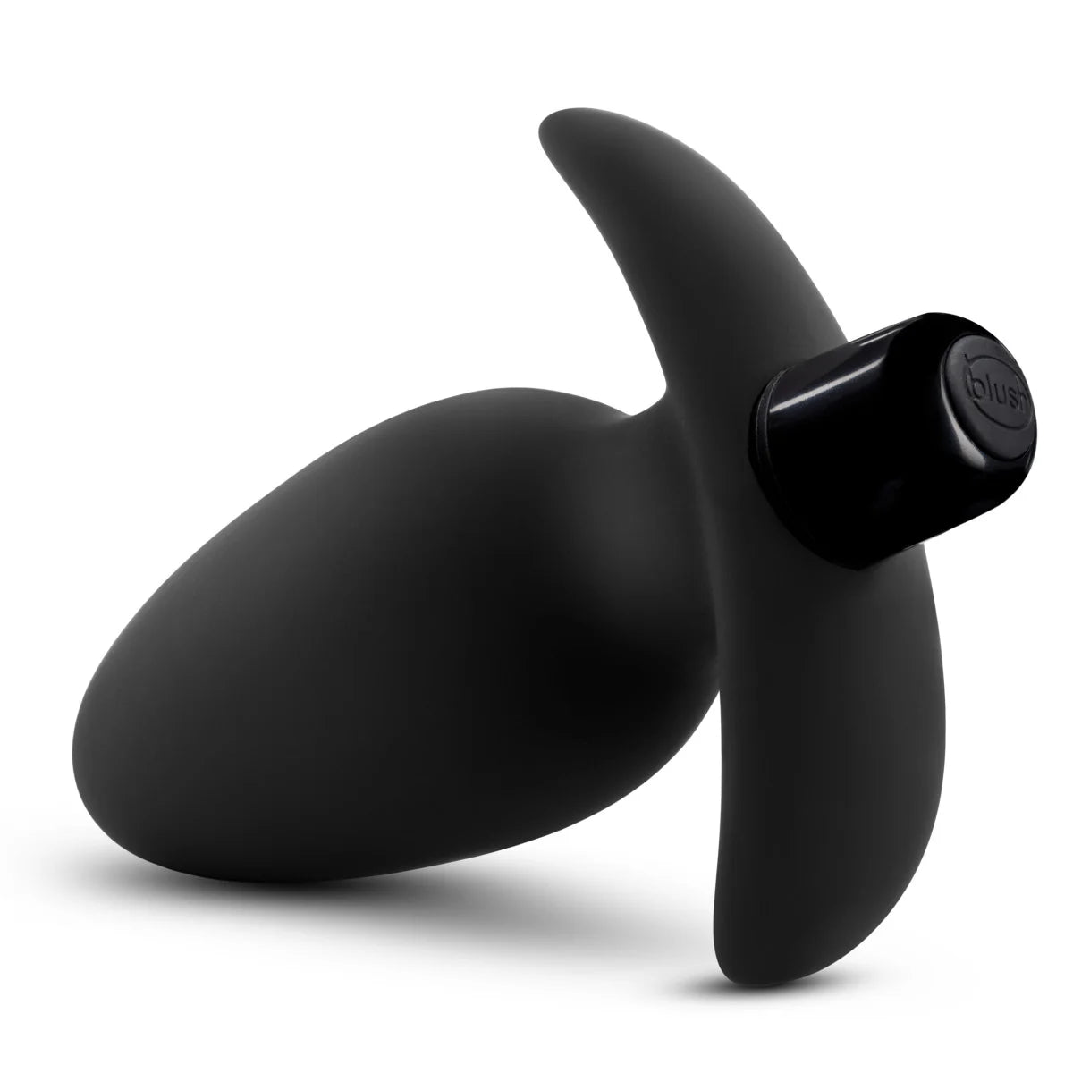 Anal Adventures Platinum By Blush® | Saddle Black 4.5-Inch Vibrating Anal Plug